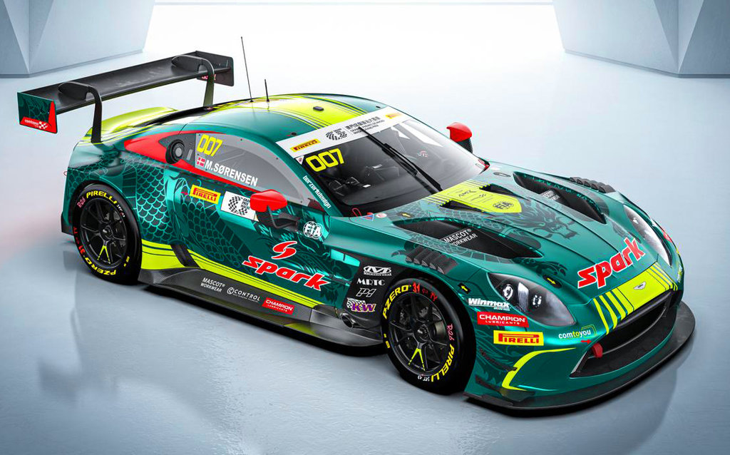 Spark modellen af Marco Sørensens Aston Martin #7
(Foto: Comtoyou Racing / Spark)